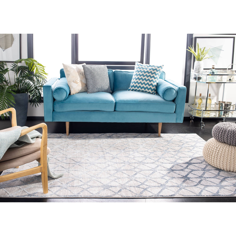 Safavieh Amelia Collection ALA792F Grey / Blue Rug - 9' x 12'