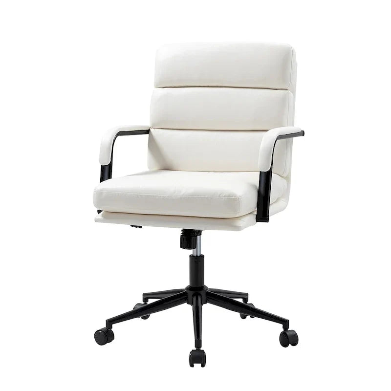 Joseph Contemporary Faux Leather Task Chair with Tilt Lock and Center Tilt by HULALA HOME