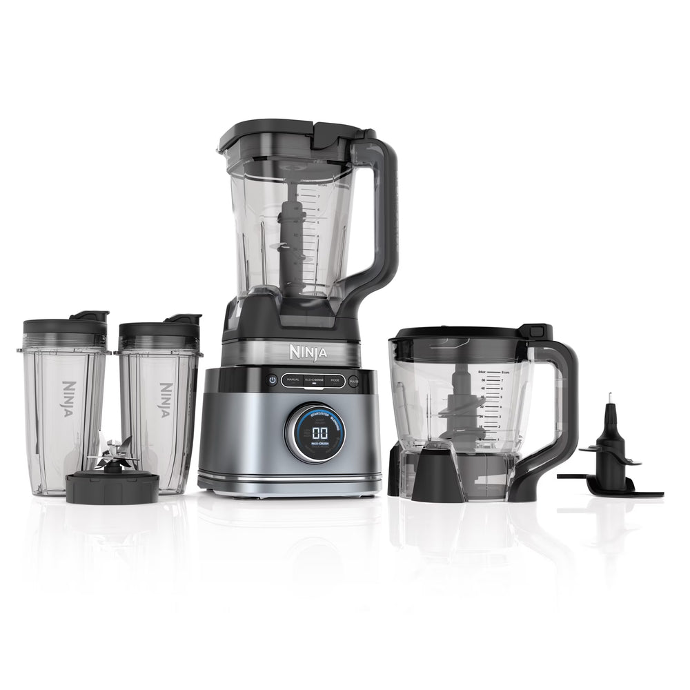 Ninja Detect Kitchen System Power Blender + Processor with Blend Sense Technology, Silver, TB400